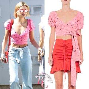 BEC + BRIDGE Hailey Bieber top pink size 4
